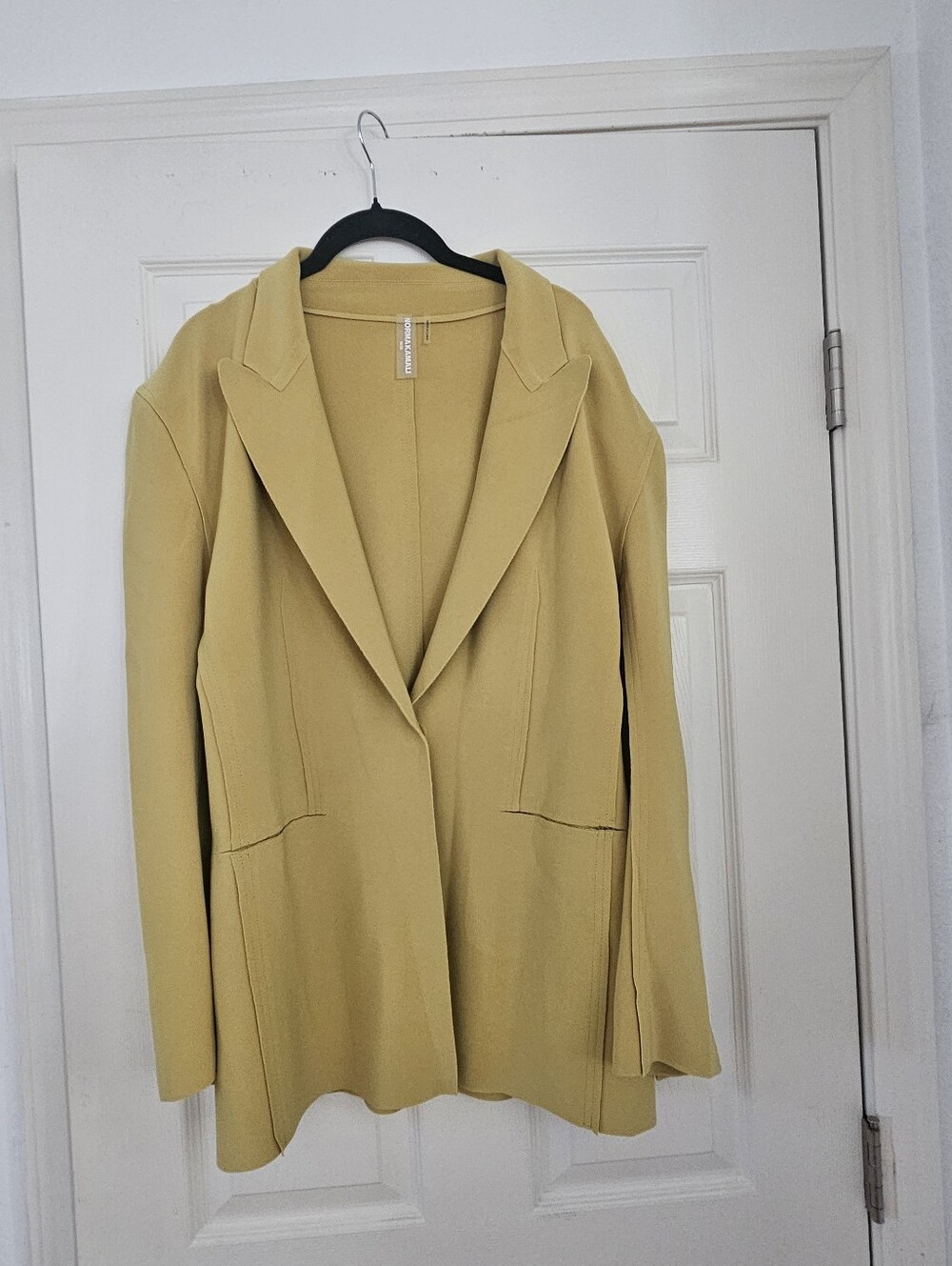 NWY Norma Kamali Women's Blazer Jacket - yellow